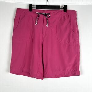 Coolibar Woman size XL Pink UPF 50+‎ Excellent UV Protection Bermuda Short 9"